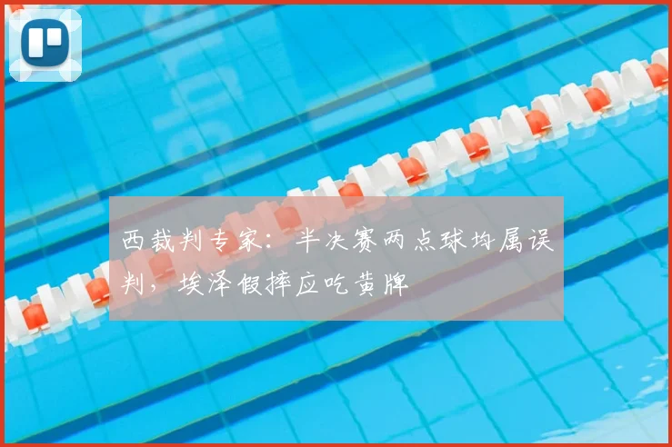 西裁判专家：半决赛两点球均属误判，埃泽假摔应吃黄牌
